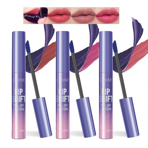 3Pcs Waterproof Peel Off Lip Liner Stain Set - Long-Lasting Matte Tint