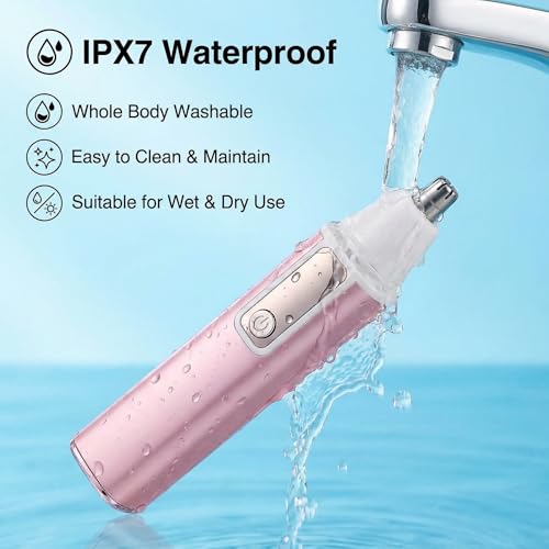 TailWaggers 2-in-1 Rechargeable Nose & Ear Hair Trimmer - Waterproof