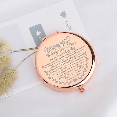 Daughter-in-Law Wedding Day Makeup Mirror - Gift from Mother-in-Law