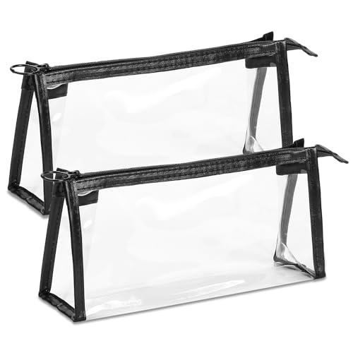 TSA Approved Clear Toiletry Bag for Travel - 8.8x2.4x4.1 inches