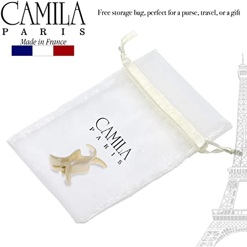 Camila Paris Beige 2 Teeth Hair Clip - Durable Ponytail Holder
