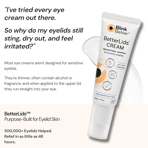 BlinkBetter Restore Eyelid Cream for Dry, Itchy & Sensitive Skin (1 fl oz)