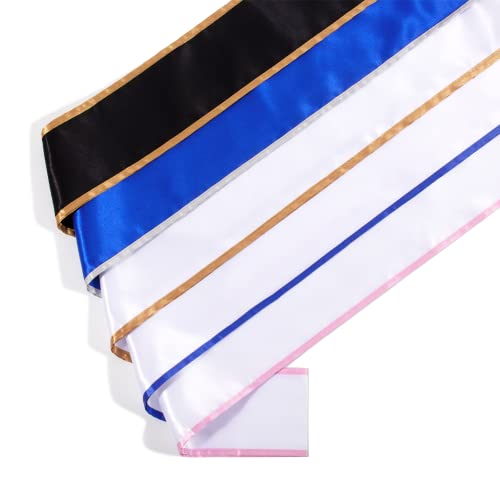 Satin Sash with Tassels for Adults - 3.9" Wide x 74.8" Long