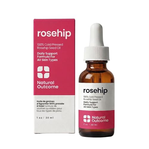 Natural Outcome Rosehip Oil 100% Pure Cold-Pressed Facial Oil 1 oz - Anti-Aging & Hydrating