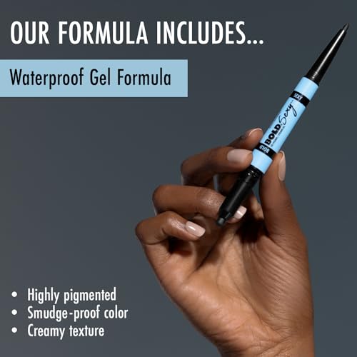 Black Radiance Bold & Sexy Waterproof Gel Eyeliner 0.02oz Dual-Ended, Buildable & Smudge-Proof