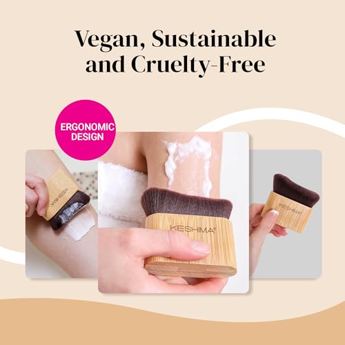 Keshima Light Brown Large Self Tanner Brush for Face & Body