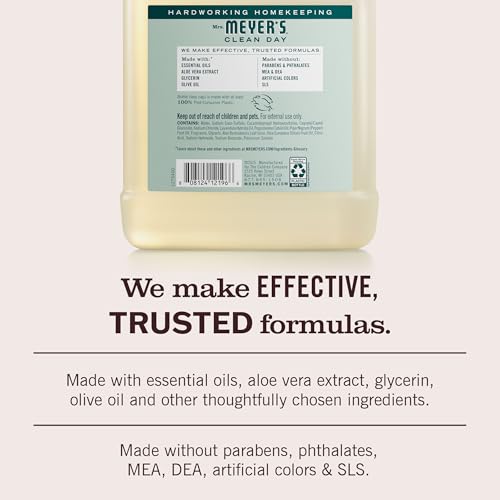 Mrs. MEYER'S CLEAN DAY Hand Soap Refill, Birchwood Scent, 33 Fl Oz Bottle