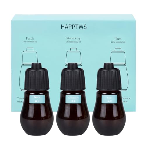 HAPPTWS Diffuser Oil Set - Peach, Strawberry & Plum Blossom