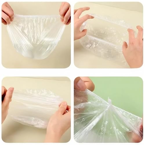 200 PCS Waterproof Disposable Shower Caps - Thickened Hair Protection