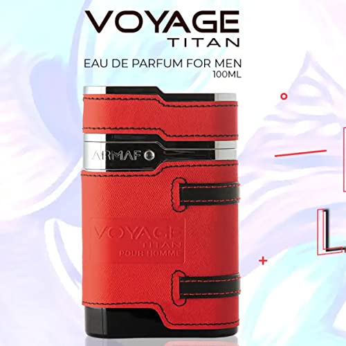 Armaf Voyage Titan Eau de Parfum for Men, Spicy Woody Fragrance, 3.4 oz