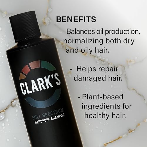 Clark's 0.5% Coal Tar & 3% Salicylic Acid Dandruff Shampoo 8 Fl Oz Pack of 1