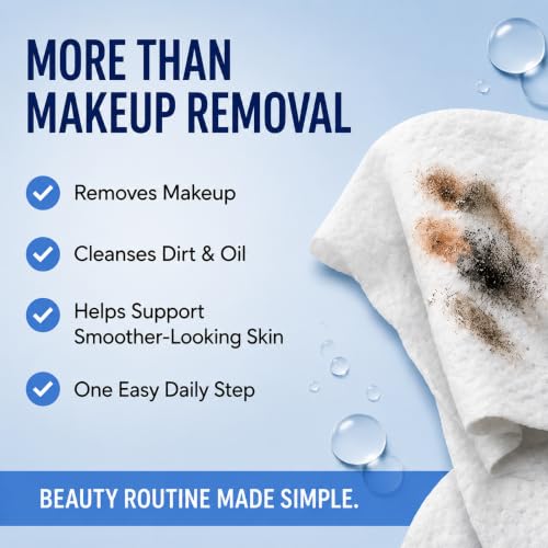 Global Beauty Care Retinol Makeup Remover Wipes - 120 Count