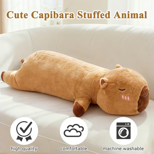 Capibara Plush Body Pillow - 19.6in Soft Stuffed Animal