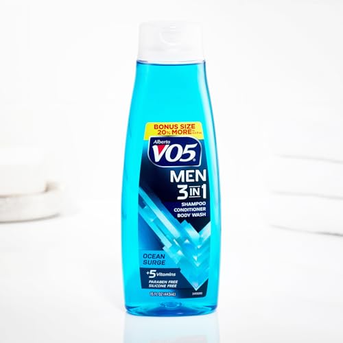 VO5 3-in-1 Shampoo, Conditioner & Body Wash - Fresh Ocean Surge, 15 oz