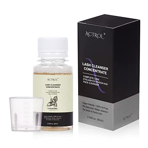 ACTROL Unscented Lash Shampoo Concentrate 60ml Refill - Makes 12 Foam Bottles
