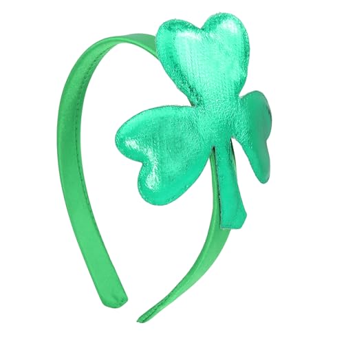 Needzo Saint Patrick's Shamrock Headband - Metallic Green, One Size
