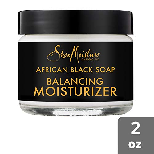 SheaMoisture African Black Soap Balancing Moisturizer 2 oz - Paraben Free Hydrating Lotion for Dry Skin