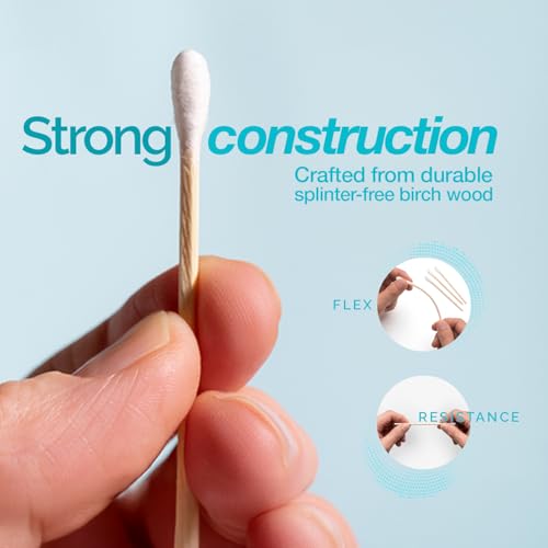 Dynarex Cotton Tipped Wood Applicators - 3" Non-Sterile Medical Swabs