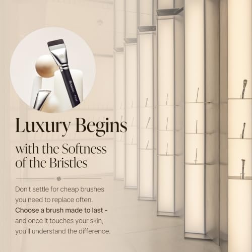 Piccasso 712 Spot Point Concealer Brush - Precise Makeup Tool for Under Eye & Blemish Coverage
