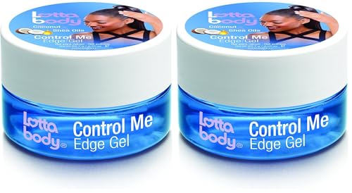 Lottabody Control Me Edge Gel with Coconut Shea Oils, 2.25 oz (Pack of 2)
