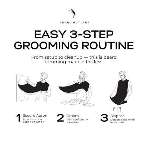 Beard Apron Hair Catcher for Men – Shaving Apron with Travel Case