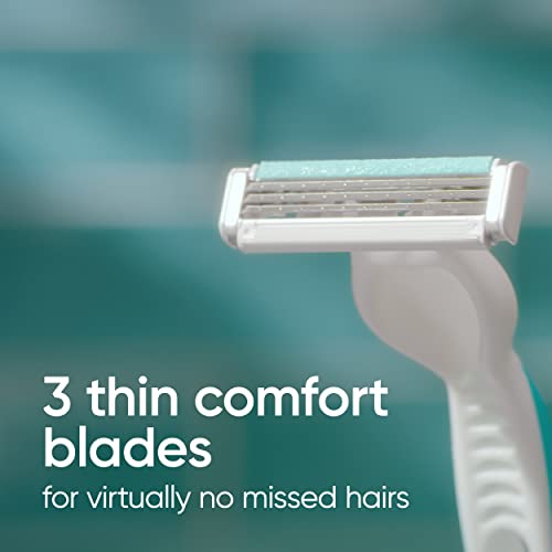 Gillette Venus Simply 3 Sensitive Disposable Razors, 12 Count