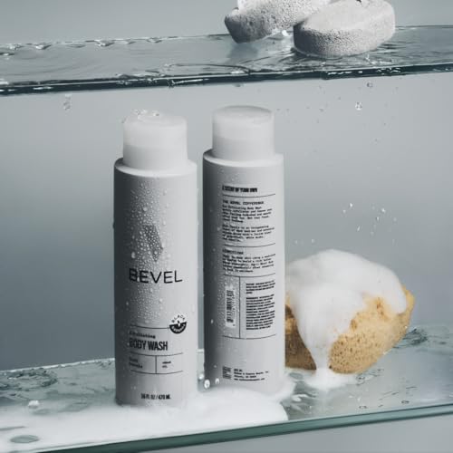 Bevel Exfoliating Body Wash for Men - Dark Cassis Scent, Pack of 1