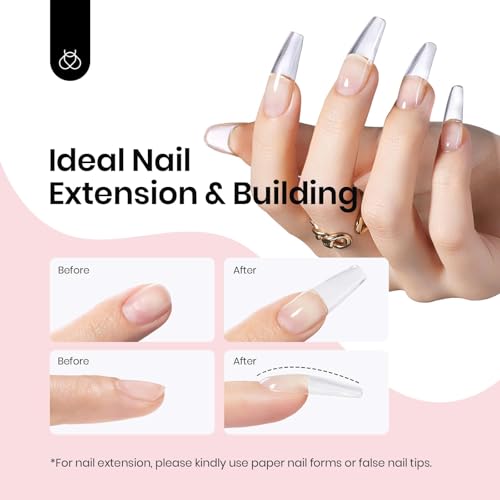 Beetles Builder Gel,1 oz Nude Pink Hard Gel,High Hardness for Sculpting, Nail Extension,Broken,Protection Durable for Salon, UV LED Lamp Cured,DIY Art Manicure