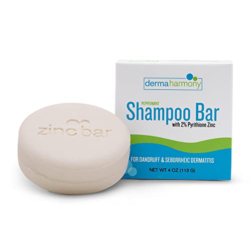 DermaHarmony 2% Pyrithione Zinc Shampoo Bar - Peppermint, 4 oz