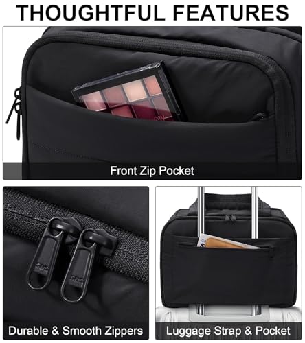 Bagstellar Large Quilted Travel Toiletry Bag - Puffy Makeup Organizer
