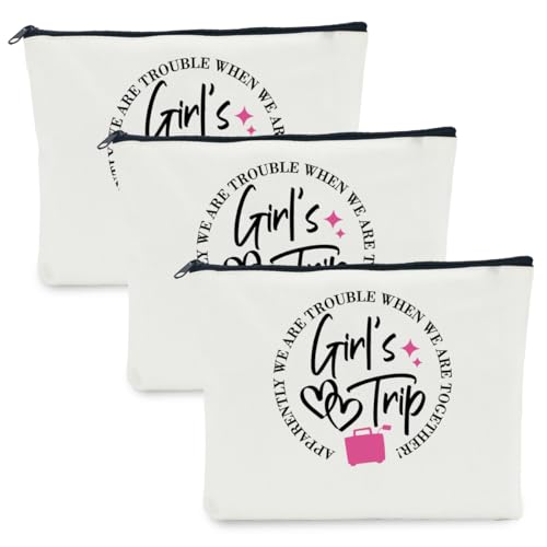 3-Piece Makeup Bag Set for Women - Perfect Travel Accessories & Gifts