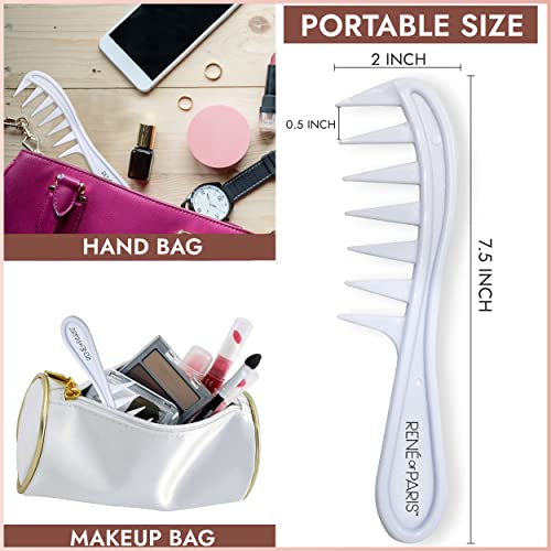 Wide Tooth Detangling Comb for Wigs & Hair Extensions