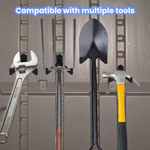 5-Pack Tool Hooks for Suncast Sheds - Durable Wall Organizers