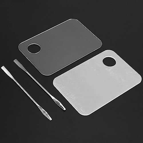 JAPCHET Acrylic Makeup Palette Set with 6 Mixing Sticks - 6 Pcs