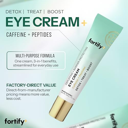 Fortify Skincare Under Eye Cream for Dark Circles & Puffiness - 2 Pack