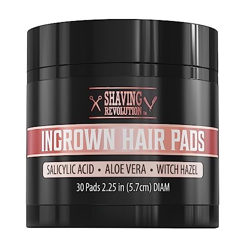 Viking Revolution Ingrown Hair Pads - Pack of 30 Exfoliators for Bikini Area