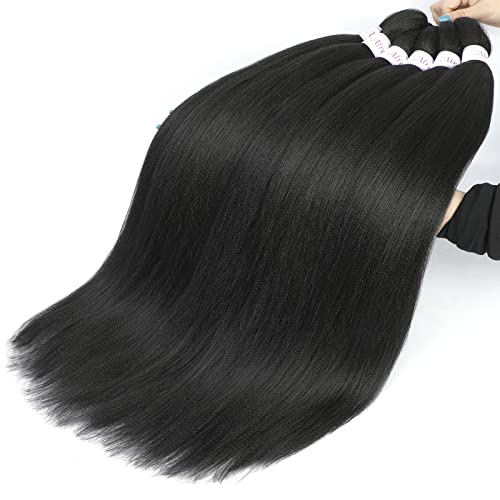 Alrence 14 Inch Pre-Stretched Braiding Hair - 8 Packs for Knotless Braids