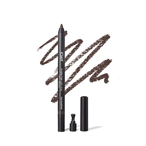 JOAH Gel Eyeliner Espresso - Waterproof, Self-Sharpening Pencil (Pack of 2)