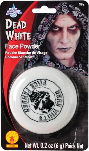 Rubies Dead White Face Powder Compact for Halloween Costume Makeup