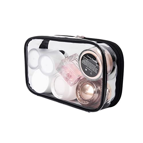Jula Vance TSA Approved Clear PVC Toiletry Bag - Waterproof Travel Pouch