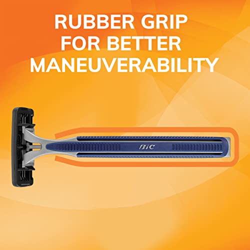 BIC Sensitive 3 Disposable Razors for Men, 12 Count Value Pack