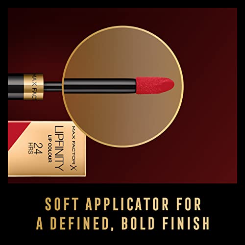 Max Factor Lipfinity Lip Color Kit 120 Hot: Step 1 Color + Step 2 Top Coat