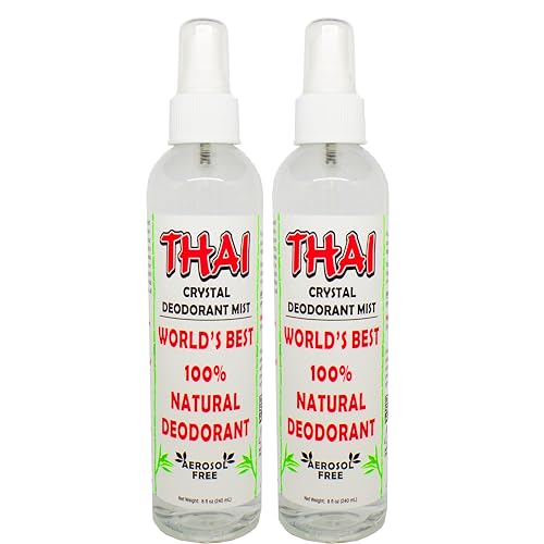 Thai Deodorant Stone Natural Deodorant Spray, 8 oz - Pack of 2