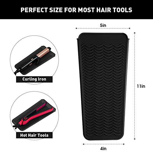 ZAXOP Heat-Resistant Silicone Mat Pouch for Hair Tools