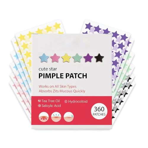 360 Multi-Color Hydrocolloid Pimple Patches for Acne Treatment