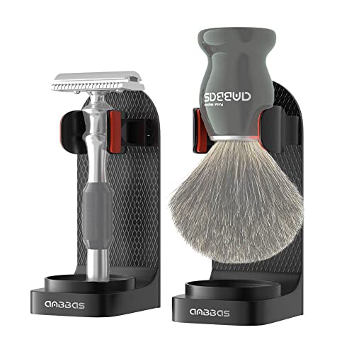 Anbbas 2pcs Wall Mounted Shaving Holder for Brush,Razor,Electric