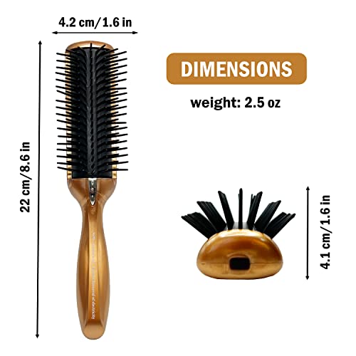 VESS Anti-Static Blow Dryer Brush - Large Professional Detangling Hairbrush