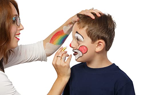 Dress Up America Non-Toxic Face Paint Crayons - 12 Colors with Art Book