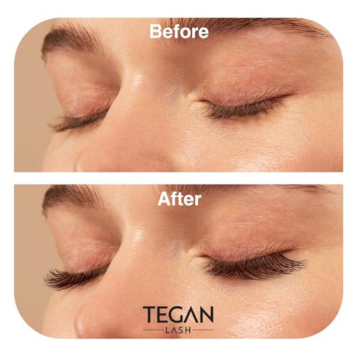 TEGAN LASH 500 Promade Volume Eyelash Extensions, 10D 0.05 C-Curl 11mm