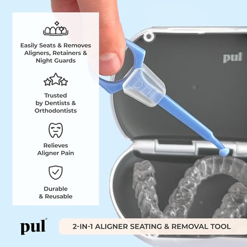 PUL Aligner Removal Tool and Chewies Set - Blue & Black (2-Pack)